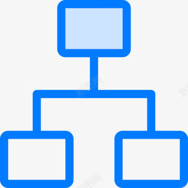 层次结构图表9蓝色图标图标