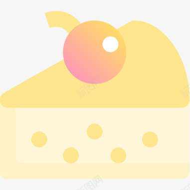 55黄色蛋糕店图标图标