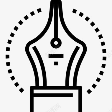 水笔自来水笔教育128直系图标图标