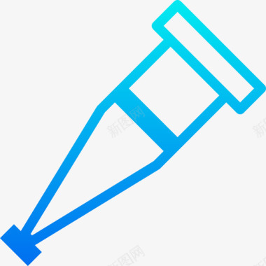 红白拐杖拐杖保健8梯度图标图标