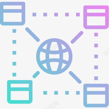 互联网人工智能2梯度图标图标