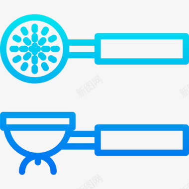 过滤的茶叶过滤器咖啡25梯度图标图标