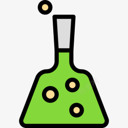 药剂科药剂科学34线性颜色图标高清图片