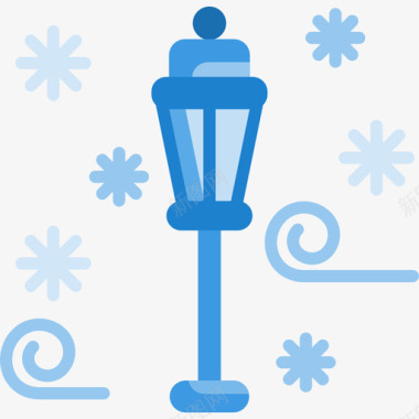 png路灯路灯冬季自然12平坦图标图标