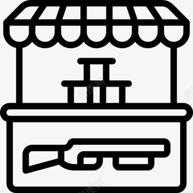 戒毒主题公园射击主题公园5直线图标图标