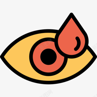 结缔组织炎医生商店5直线颜色橙色图标图标
