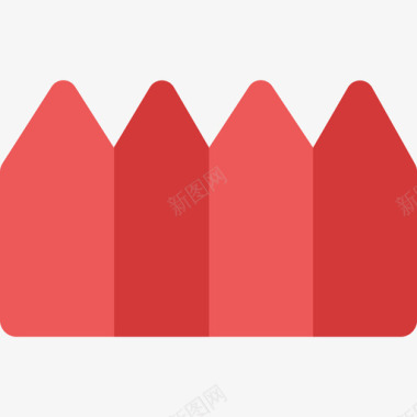 彩雕栅栏彩弹7平面图标图标