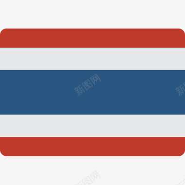 泰国泰国国旗15平坦图标图标