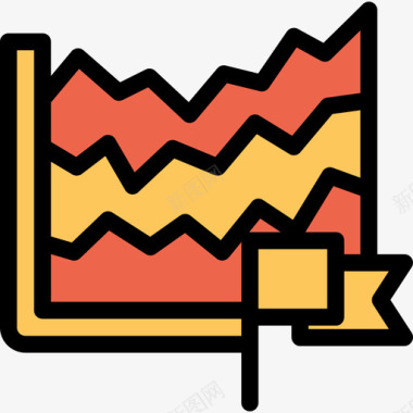 橙色搭配分析分析和图表线颜色橙色图标图标