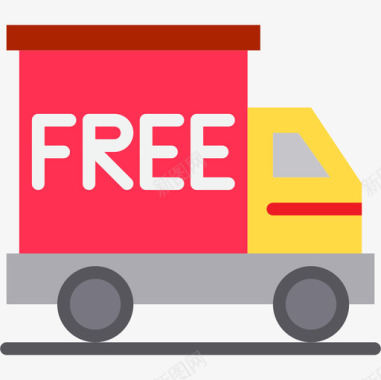 免费送货购物和电子商务6持平图标图标