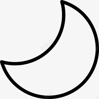 月亮天气111线性图标图标