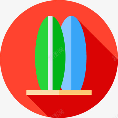 夏季新品冲浪板夏季30平坦图标图标