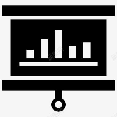 调料板演示板分析条形图图标图标