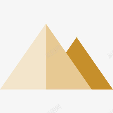 金字喜庆金字塔沙漠16平坦图标图标