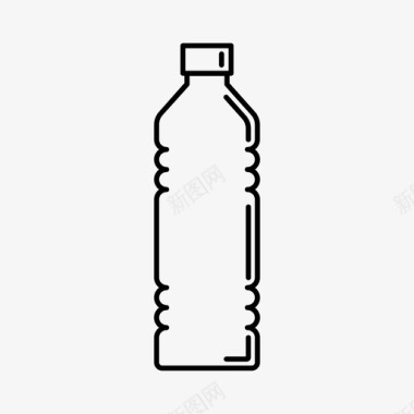 塑料瓶瓶装水图标图标