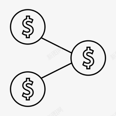 转帐汇款汇款连接信号图标图标