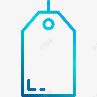 价格标签购物105线性梯度图标图标
