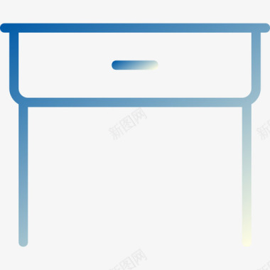 床头柜床头柜家具和家居17线性坡度图标图标