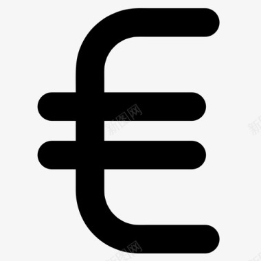 加密货币欧元货币收入图标图标