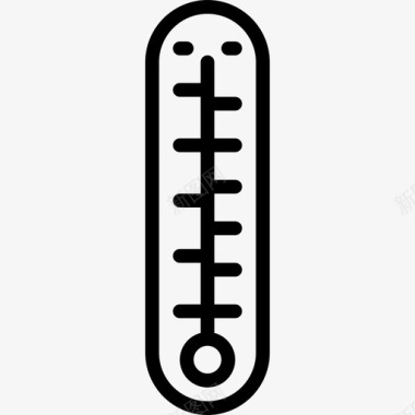 双金属温度计温度计天气127线性图标图标