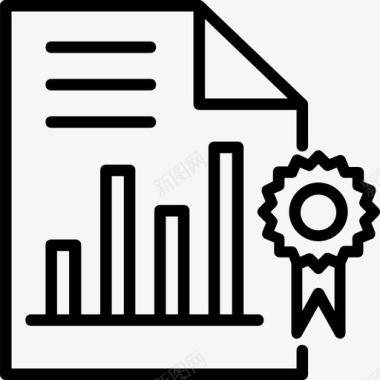 分析商业和金融28浅色图标图标