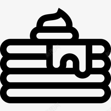 煎饼面包店60直系图标图标