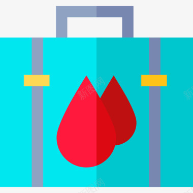 献血献血16平坦图标图标