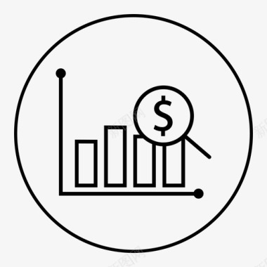 员工报表条形图财务报表图标图标