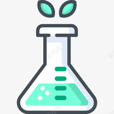 双色背景烧瓶生态118双色图标图标