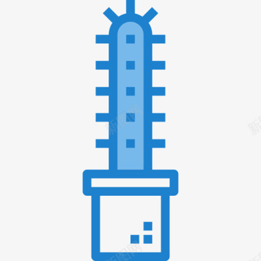 仙人棍仙人掌仙人掌5蓝色图标图标