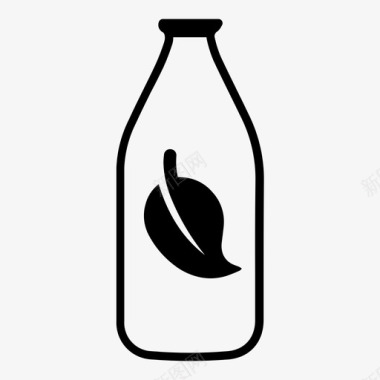 纯牛奶无乳制品素食图标图标