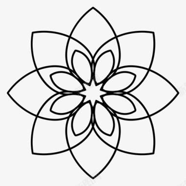 花卉图案元素装饰图标图标