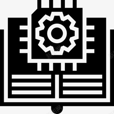 人工智能大数据9字形图标图标