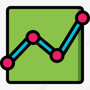 4G数据分析数据和图表4线性颜色图标图标