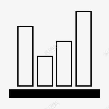 股票名片图表条形图股票图标图标