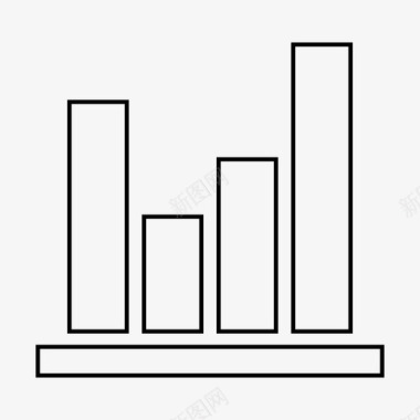 股票名片图表条形图股票图标图标