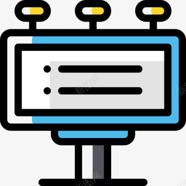广告牌图片广告牌城市元素33颜色省略图标图标