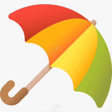 雨伞秋季45彩色图标图标