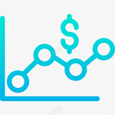 线图折线图业务241梯度图标图标