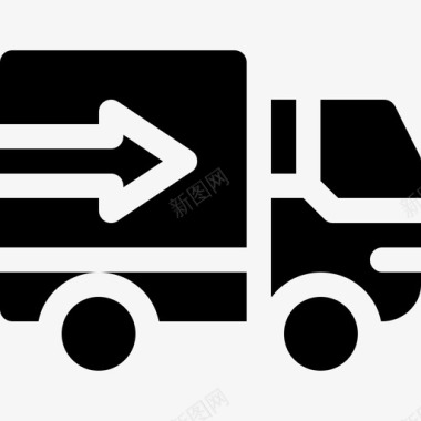 公共交通标识卡车公共交通11满载图标图标