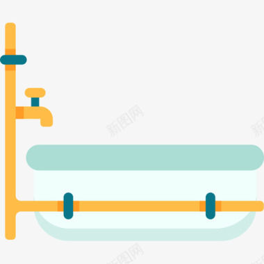 浴缸的变体浴缸服务区2公寓图标图标