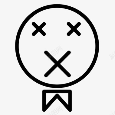 闭嘴糟糕的一天表情图标图标