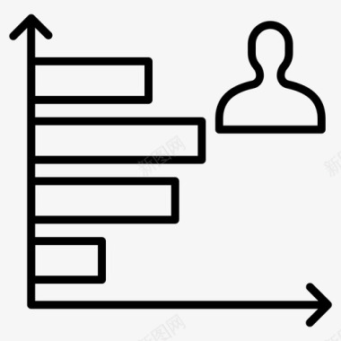 市场营销分析分析条形图市场营销图标图标