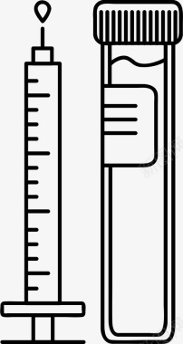 基因片段血样基因医学图标图标