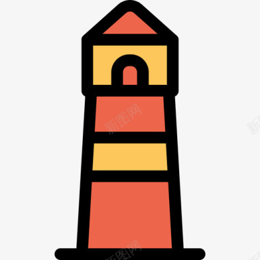 灯塔47号楼直线颜色橙色图标图标