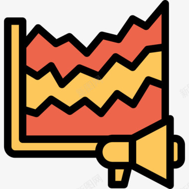 橙色搭配分析分析和图表线颜色橙色图标图标