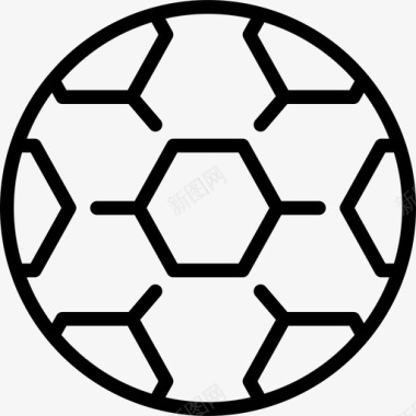 足球世界杯5直线型图标图标