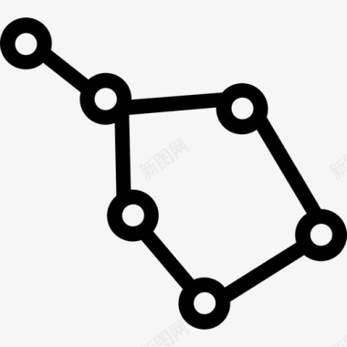 北斗北斗七星空间59直线图标图标