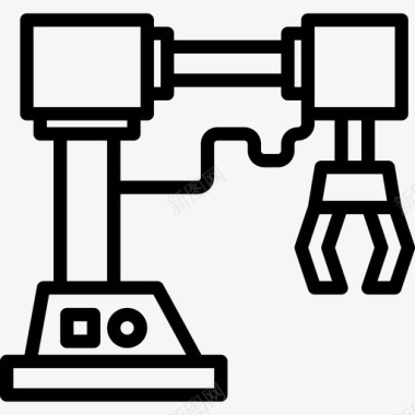 机械臂复古小工具4线性图标图标