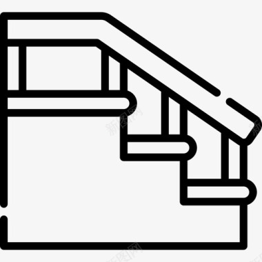 楼梯设计楼梯家庭居住9直线图标图标